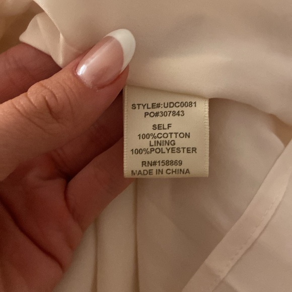 ShopIvoryBuck Sunday Brunch Linen Mini Dress Size L in Cream - NWT✨ - Picture 9 of 9